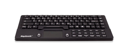 KeySonic KSK-5031IN (UK) Industrie Tastatur, USB, Touchpad +2 Maustasten, schwarz, wasserdicht IP68