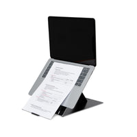 R-Go Tools Laptopständer R-Go Riser Duo, Tablet- und Laptop-Ständer in 1, ergonomisch faltbarer und einstellbarer Ständer, schwarz