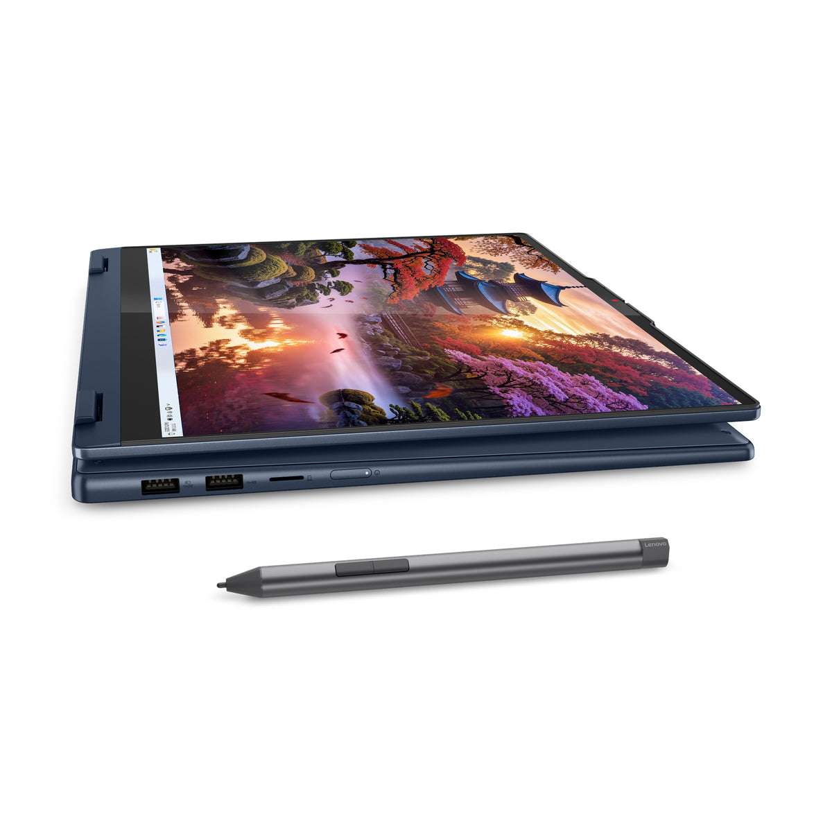 Lenovo IdeaPad 5 2-in-1 16AKP10 Copilot+ PC AMD Ryzen AI 5 340 Hybrid (2-in-1) 40,6 cm (16") Touchscreen WUXGA 16 GB LPDDR5x-SDRAM 512 GB SSD Wi-Fi 7 (802.11be) Windows 11 Home Blau Deutsch