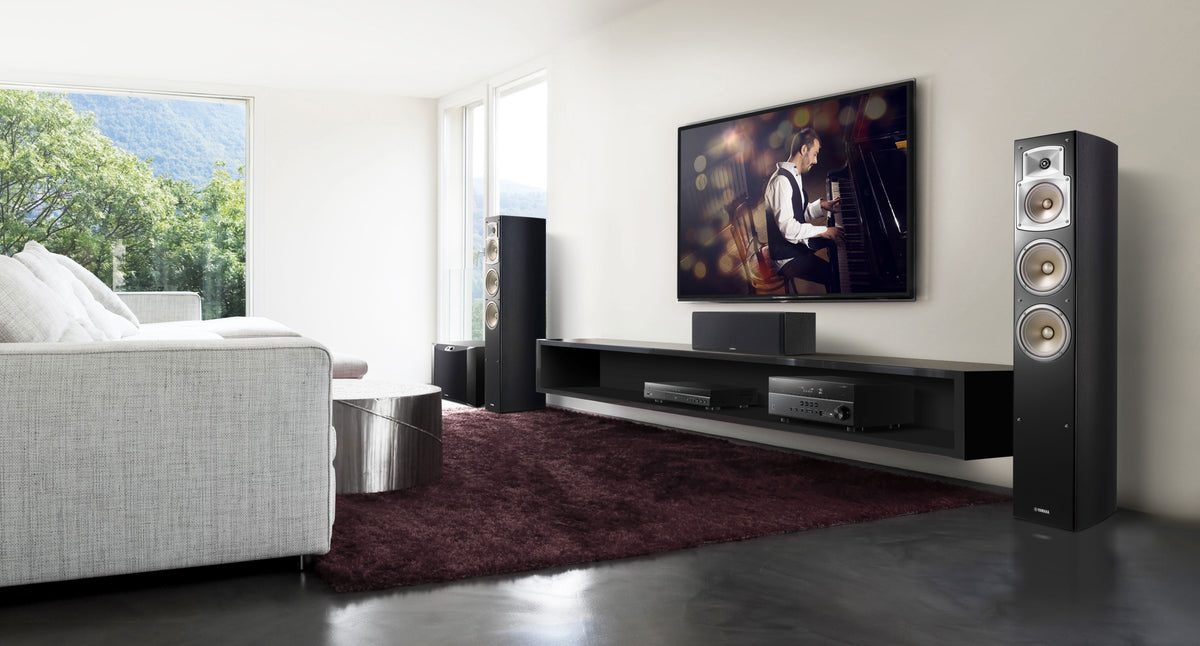 Yamaha NS-P350 Lautsprecherset Heimkino Schwarz 2.1 Kanäle 2-Wege 50 W
