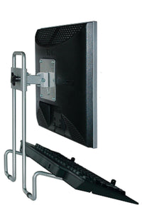 R-Go Tools R-Go Flex Monitorständer, verstellbar, silber