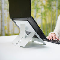 R-Go Tools R-Go Riser Flexibel Laptopständer, verstellbar, weiß