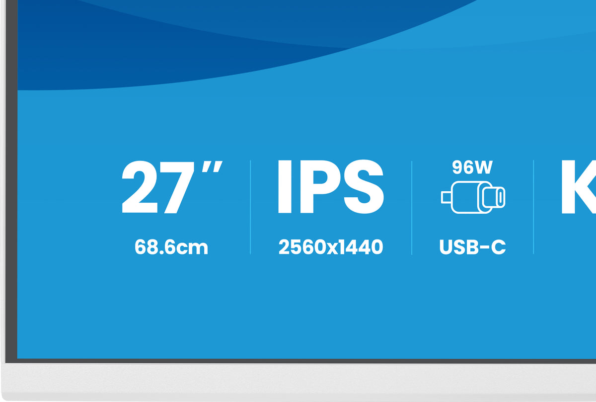iiyama ProLite XB2797QSNP-W1 27" IPS LCD Computerbildschirm 68,6 cm (27") 2560 x 1440 Pixel Quad HD Weiß