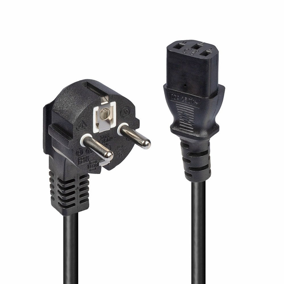 Lindy 30336 Power Cable Black 3m CEE7/7 C13 Coupler