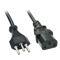 Lindy 30425 Stromkabel Schwarz 0,7 m C13-Koppler