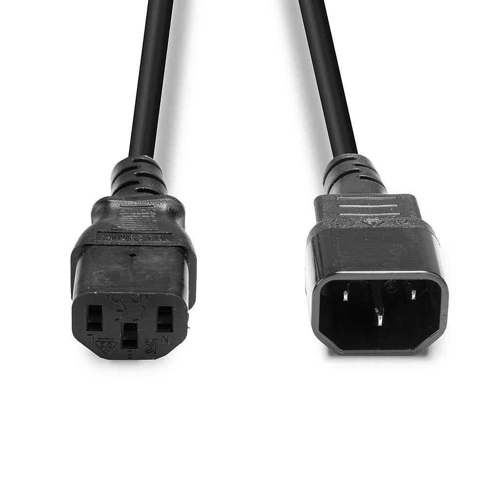 Lindy 30321 Stromkabel Schwarz 1 m C14-Koppler C13-Koppler