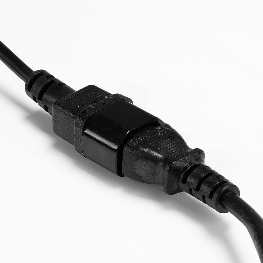 Lindy 30321 Stromkabel Schwarz 1 m C14-Koppler C13-Koppler
