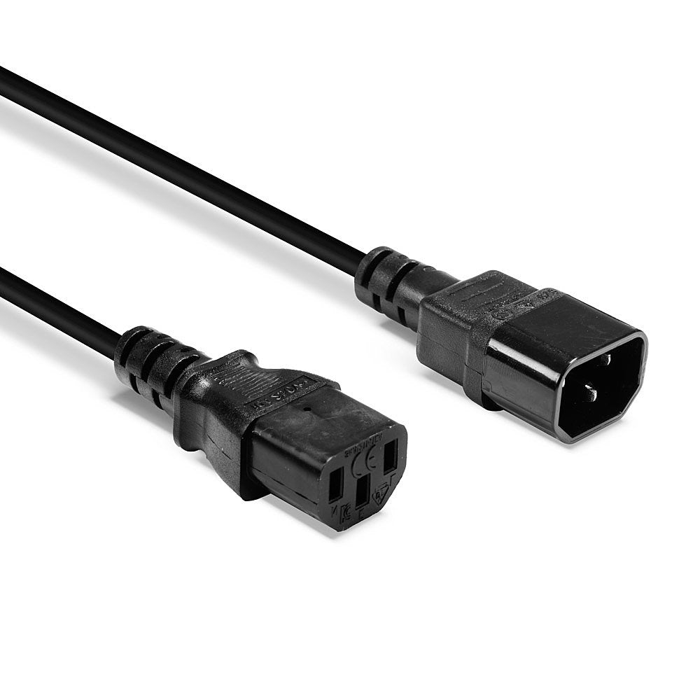 Lindy 30321 Stromkabel Schwarz 1 m C14-Koppler C13-Koppler