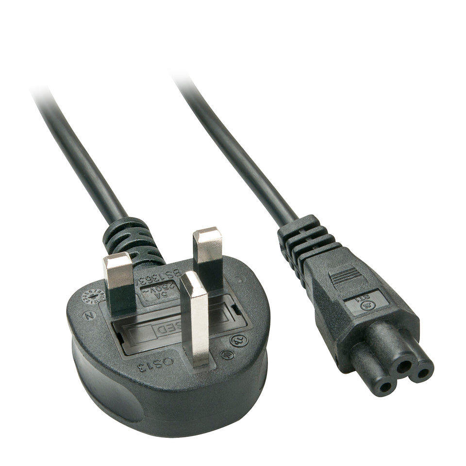 Lindy 30409 Power Cable Black 2 m C5 Coupler