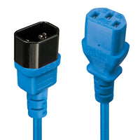 Lindy 30470 Stromkabel Blau 0,5 m C14-Koppler C13-Koppler