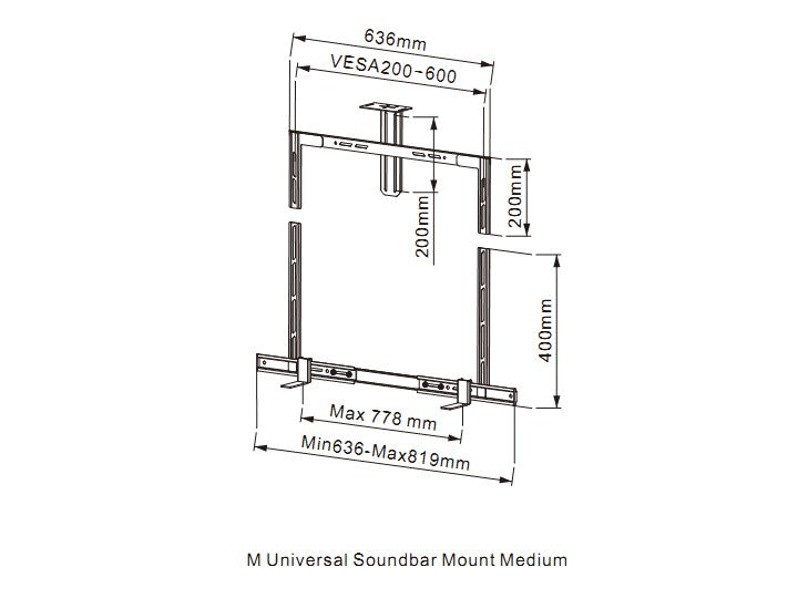 Multibrackets 2876 Zubehör für Monitorhalterung