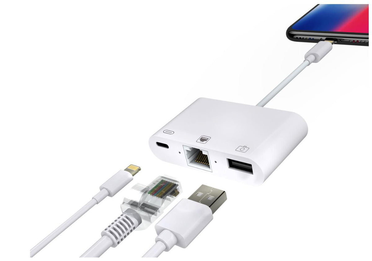 Microconnect LIGHT-HUB2 laptop-dockingstation & portreplikator Weiß