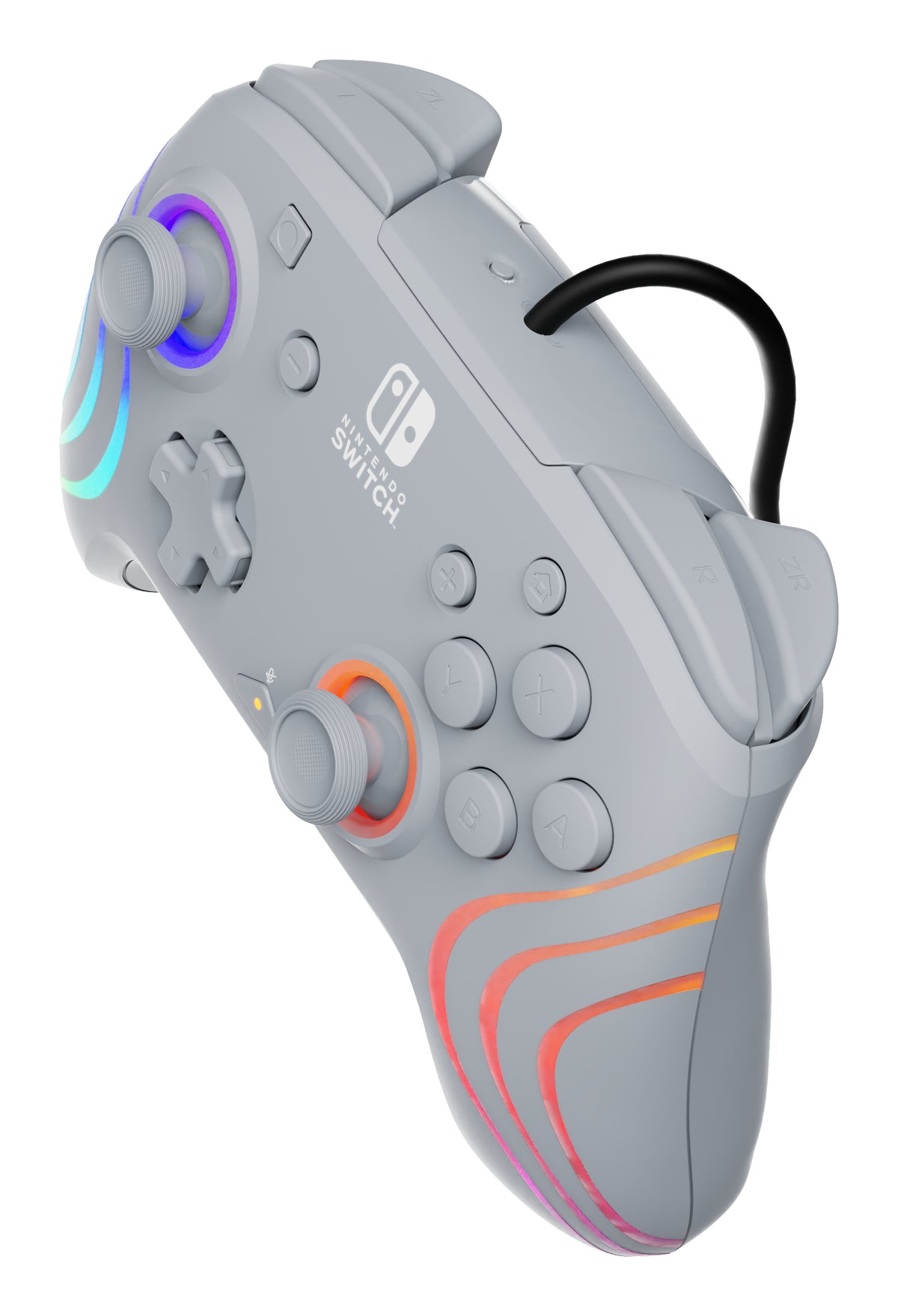 PDP Afterglow Wave Grau USB Gamepad Analog / Digital Nintendo Switch, Nintendo Switch OLED