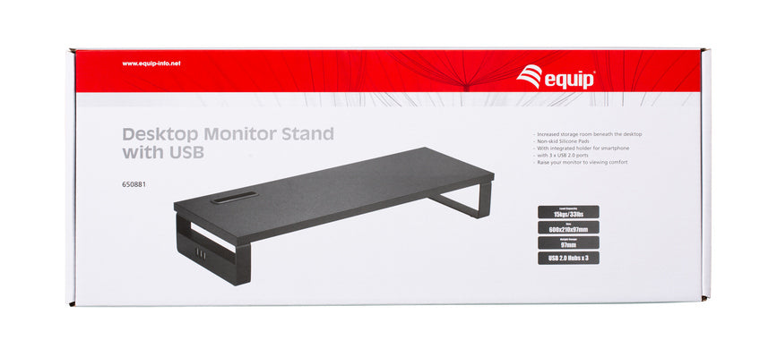 Equip 650881 Desktop-Monitor-Ständer mit USB