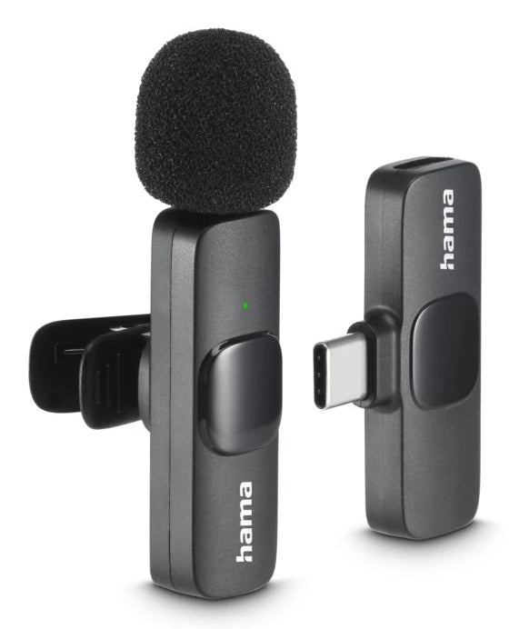 Hama Smart Wireless Schwarz Lavalier-/Aufsteckmikrofon