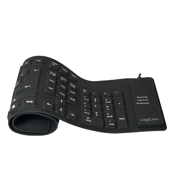 LogiLink ID0019A Tastatur Universal USB QWERTZ Deutsch Schwarz