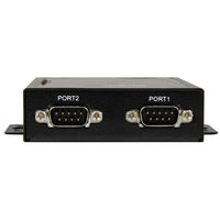 StarTech.com 2 Port Seriell auf IP Geräte Server - RS232 - Metall und Montierbar