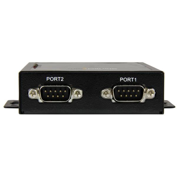 StarTech.com 2 Port Seriell auf IP Geräte Server - RS232 - Metall und Montierbar