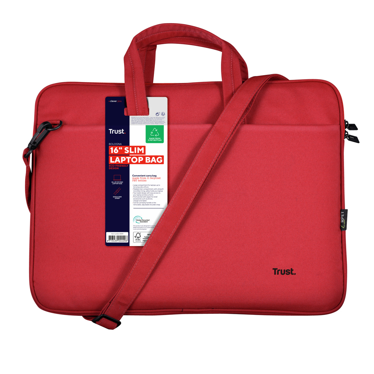Trust Bologna 40,6 cm (16") Aktenkoffer Rot