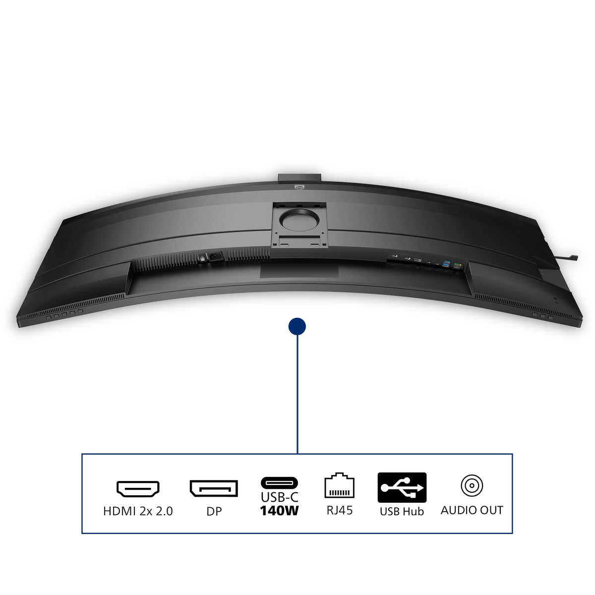 Philips 49B2U6900CH/00 Computerbildschirm 124 cm (48.8") 5120 x 1440 Pixel Dual QHD LCD Schwarz