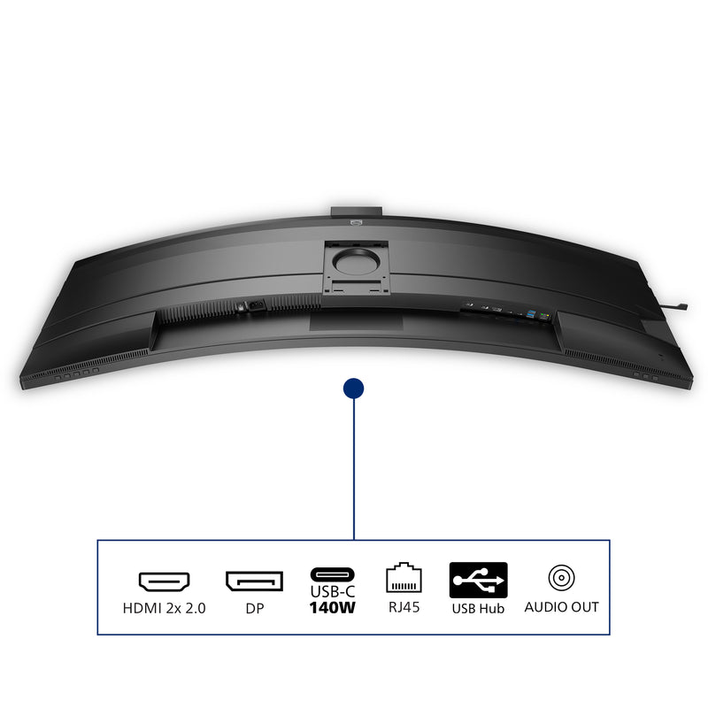 Philips 49B2U6900CH/00 Computerbildschirm 124 cm (48.8") 5120 x 1440 Pixel Dual QHD LCD Schwarz