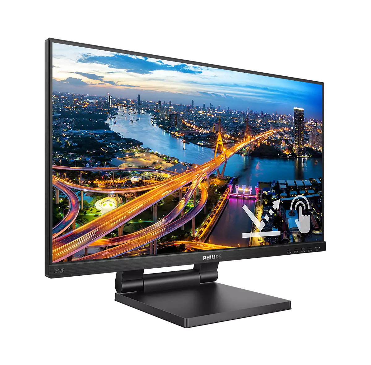 Philips 242B1TC/00 Computerbildschirm 60,5 cm (23.8") 1920 x 1080 Pixel Full HD LED Touchscreen Schwarz