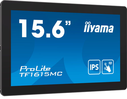 iiyama ProLite TF1615MC-B1 Computerbildschirm 39,6 cm (15.6") 1920 x 1080 Pixel Full HD Touchscreen Schwarz
