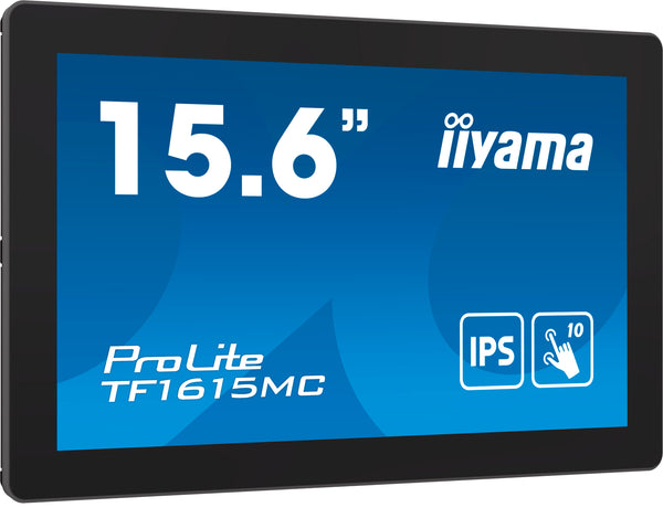 iiyama ProLite TF1615MC-B1 Computerbildschirm 39,6 cm (15.6") 1920 x 1080 Pixel Full HD Touchscreen Schwarz