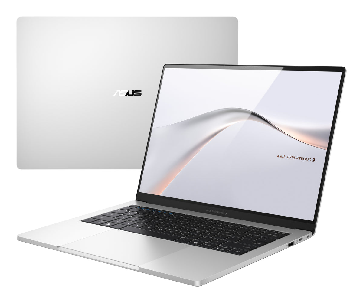 ASUS ExpertBook A7406CMA-U90152X Intel Core 7 350 Laptop 35,6 cm (14") WQXGA+ 16 GB LPDDR5x-SDRAM 512 GB SSD Wi-Fi 6E (802.11ax) Windows 11 Pro Silber QWERTZ Deutsch