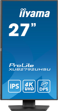 iiyama ProLite XUB2792UHSU-B6 Computerbildschirm 68,6 cm (27") 3840 x 2160 Pixel 4K Ultra HD LED Schwarz