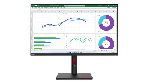 Lenovo ThinkVision T32h-30 Computerbildschirm 80 cm (31.5") 2560 x 1440 Pixel Quad HD LED Schwarz