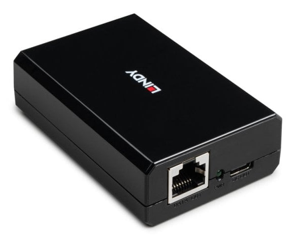 Lindy 73474 Netzwerksplitter Power over Ethernet (PoE) Schwarz