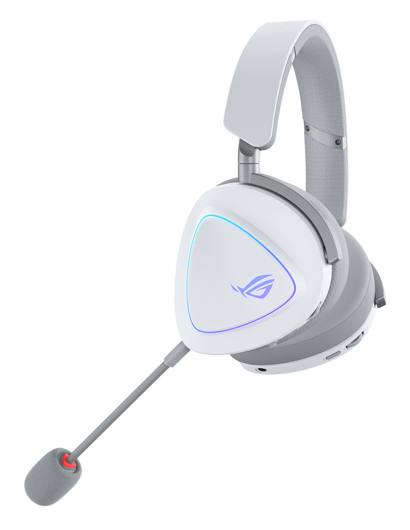 ASUS ROG Delta II Kopfhörer Verkabelt & Kabellos Kopfband Gaming USB Typ-C Bluetooth Weiß