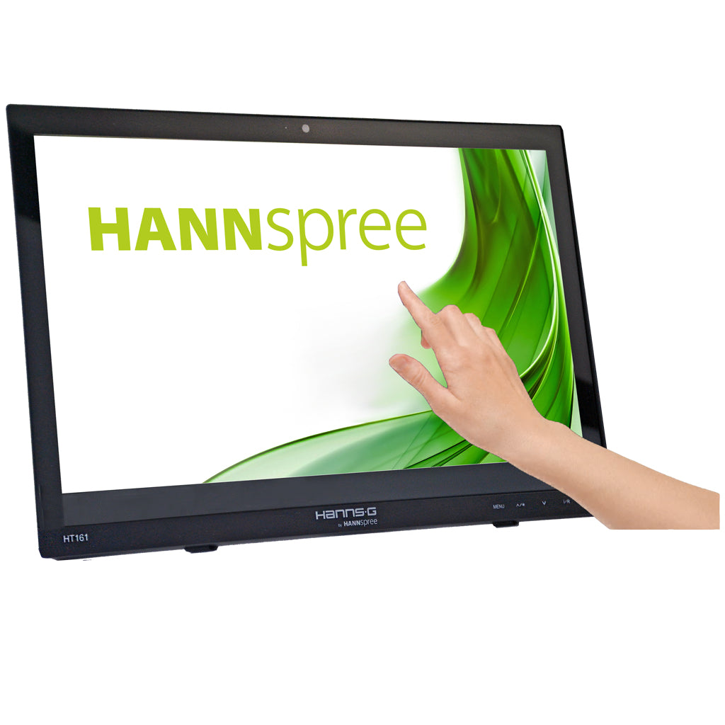 Hannspree HT161HNB Computer Monitor 39.6 cm (15.6") 1366 x 768 pixels HD LED Touchscreen Desk Black