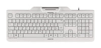 CHERRY KC 1000 SC Tastatur USB Schweiz Grau