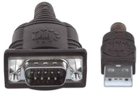 Manhattan USB auf Seriell-Konverter, Zum Anschluss eines seriellen Geräts an einen USB-Port, Prolific PL-2303RA-Chipsatz, 1,8 m
