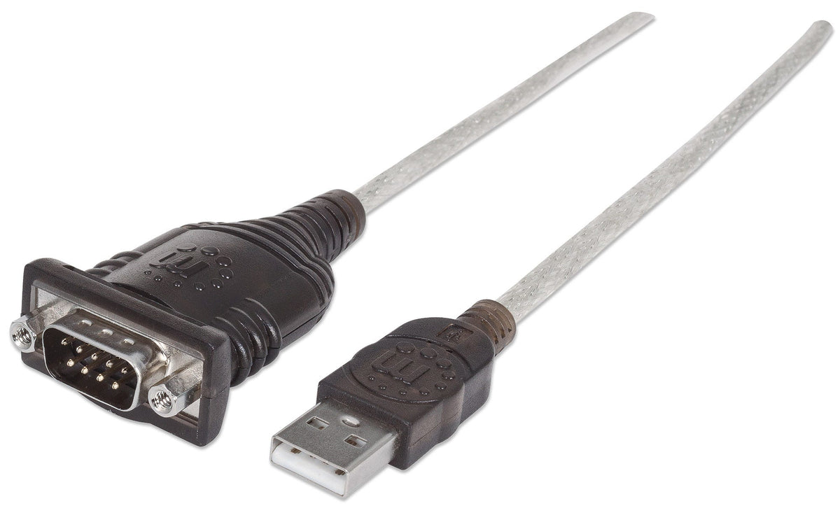 Manhattan USB auf Seriell-Konverter, Zum Anschluss eines seriellen Geräts an einen USB-Port, Prolific PL-2303HXD-Chipsatz, 0,45 m