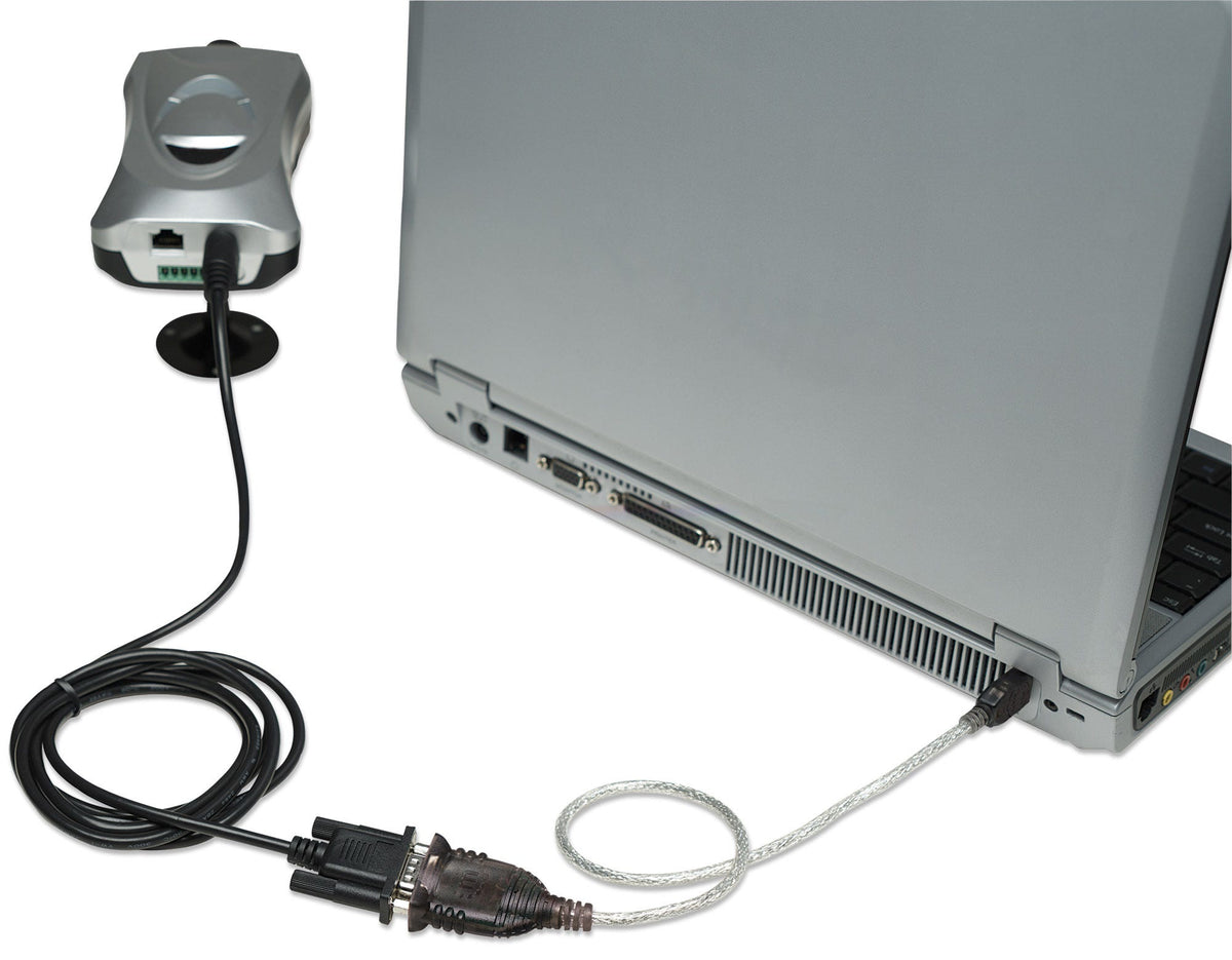 Manhattan USB auf Seriell-Konverter, Zum Anschluss eines seriellen Geräts an einen USB-Port, Prolific PL-2303HXD-Chipsatz, 0,45 m