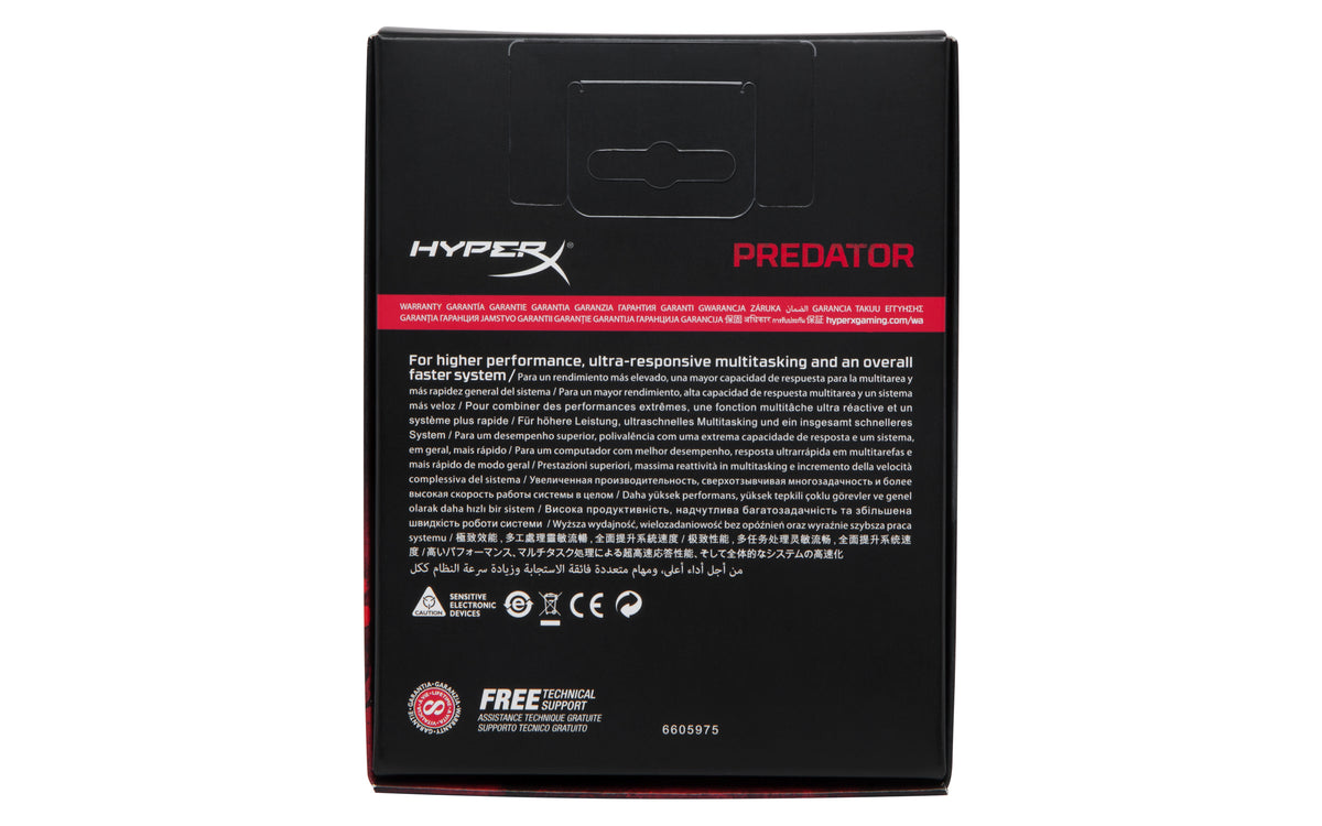 HyperX Predator 16GB 3000MHz DDR4 Kit Speichermodul 4 x 4 GB 288-pin DIMM
