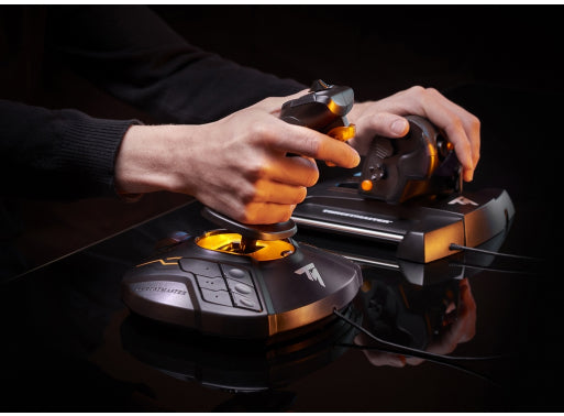 Thrustmaster T-16000M FCS Hotas Schwarz, Orange USB Joystick Analog / Digital PC