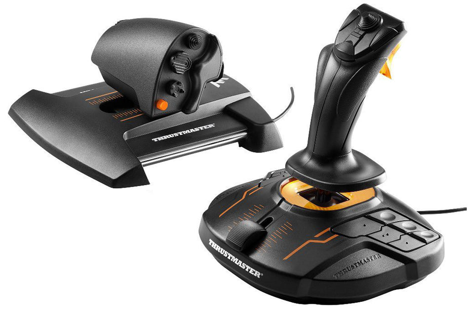 Thrustmaster T-16000M FCS Hotas Noir, orange USB Manette de jeu Analogique / numérique PC