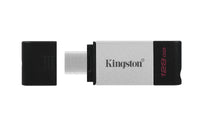 Kingston Technology DataTraveler 80 USB-Stick 128 GB USB Typ-C 3.2 Gen 1 (3.1 Gen 1) Schwarz, Silber