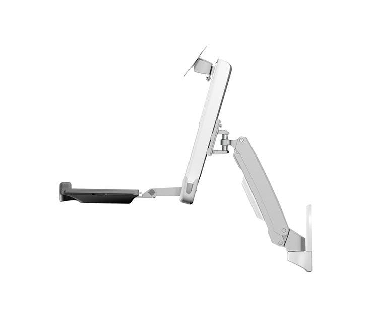 ICY BOX IB-MS600-W, "Sit-Stand-Workstation" mit Wandhalterung für einen Monitor bis zu 24" (61 cm)