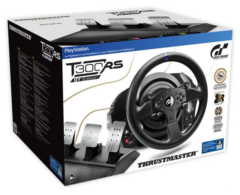 Thrustmaster T300 RS GT Schwarz Lenkrad + Pedale Analog / Digital PC, PlayStation 4, PlayStation 5, Playstation 3