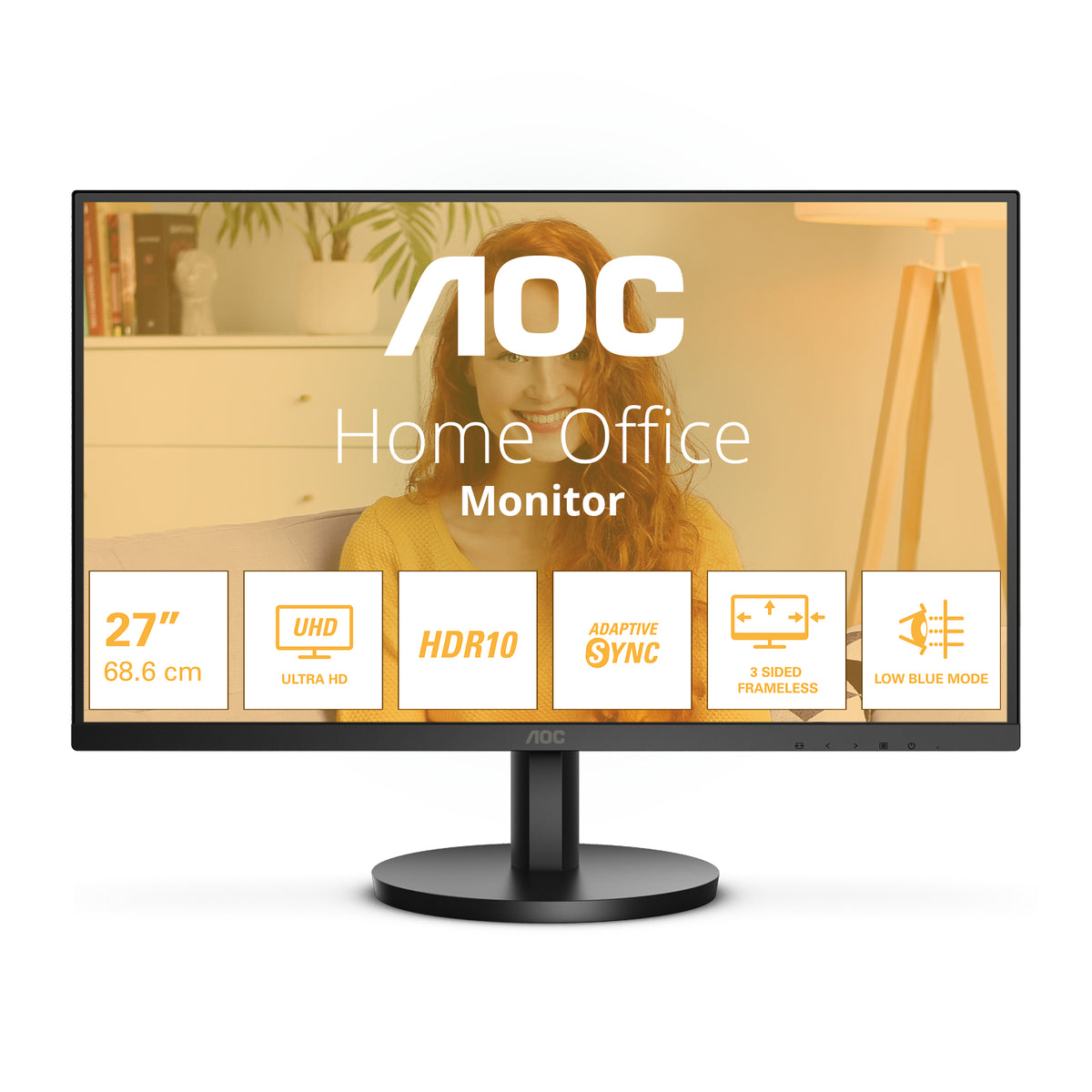 AOC B3 U27B3M Computerbildschirm 68,6 cm (27") 3840 x 2160 Pixel 4K Ultra HD LCD Schwarz