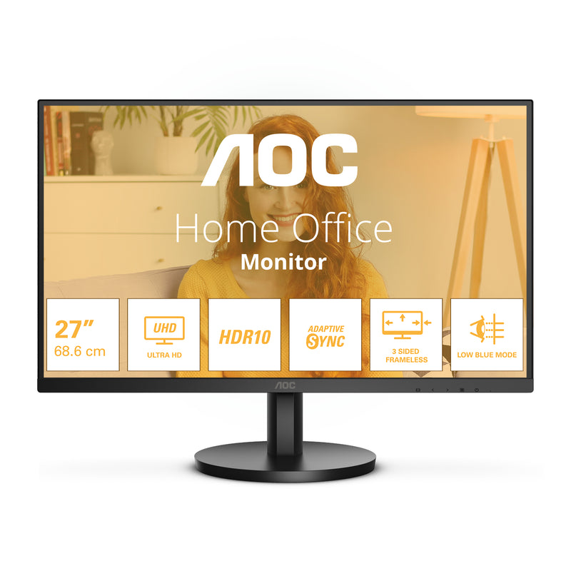 AOC B3 U27B3M Computerbildschirm 68,6 cm (27") 3840 x 2160 Pixel 4K Ultra HD LCD Schwarz