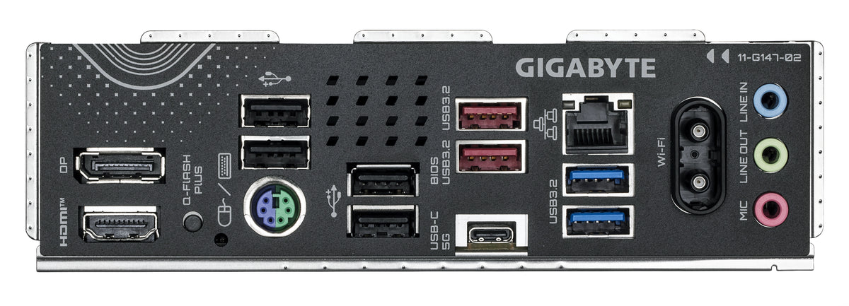 GIGABYTE B850 GAMING WIFI6 Motherboard - AMD Ryzen 9000 Serie CPUs, 6+2+2 Phasen digitales VRM, bis zu 8200MHz DDR5 (OC), 1xPCIe 5.0 + 2xPCIe 4.0 M.2, GbE LAN, WIFI 6, USB 3.2 Gen 2