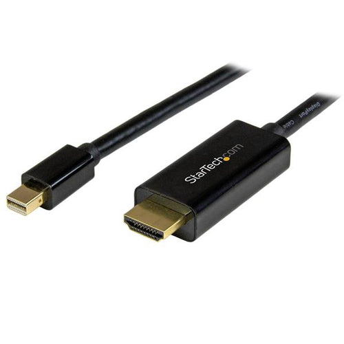 StarTech Mini DisplayPort auf HDMI Adapterkabel DP zu Adapter Kabel 5m Ultra HD 4K 30Hz Schwarz