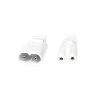 LogiLink 2m, IEC 60320-C8/IEC 60320-C7 Weiß C7-Koppler C8-Koppler