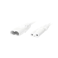 LogiLink 2m, IEC 60320-C8/IEC 60320-C7 Weiß C7-Koppler C8-Koppler